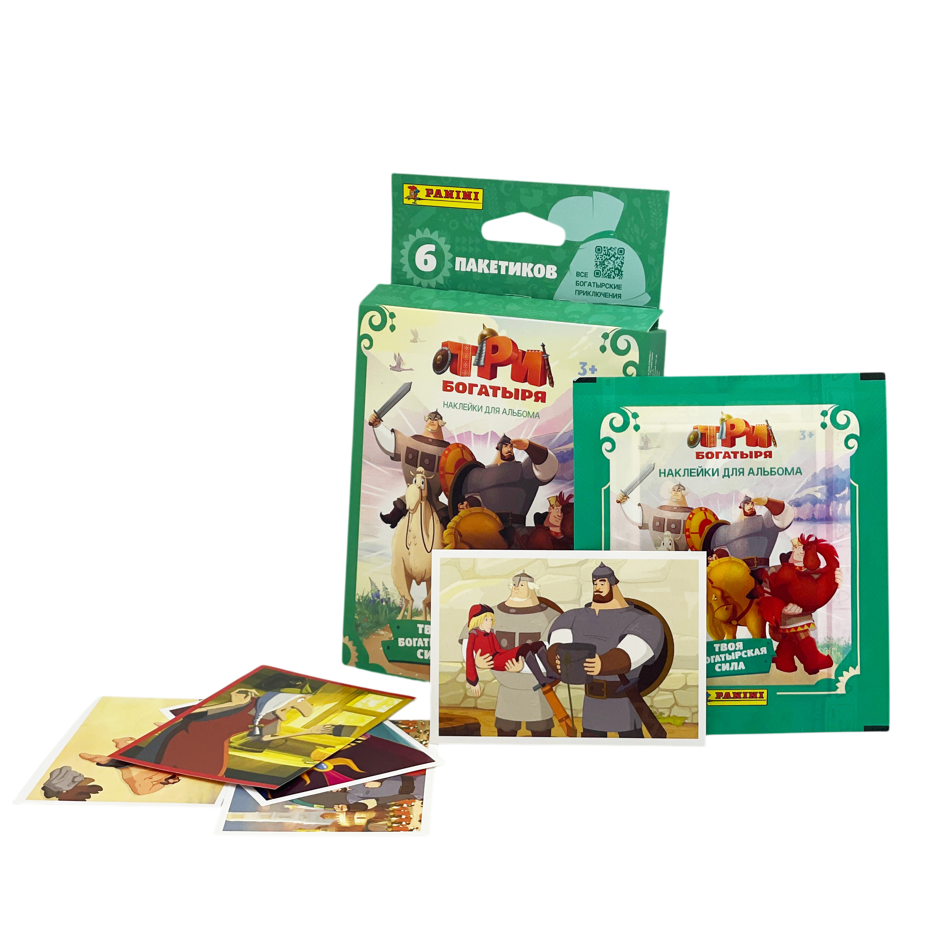 Наклейки Panini Три богатыря 60 шт. - фото 6