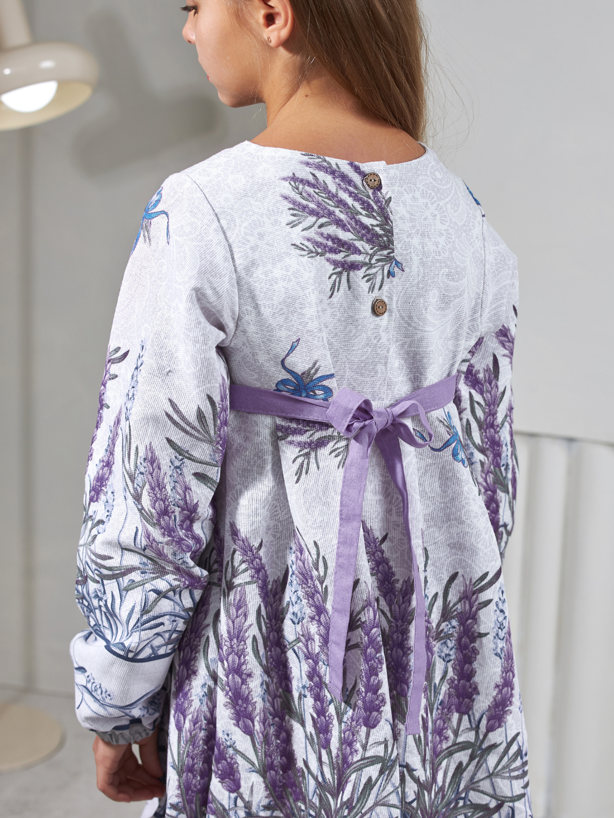 Платье MOUN платье_рогожка_дл/р_лаванда - фото 6