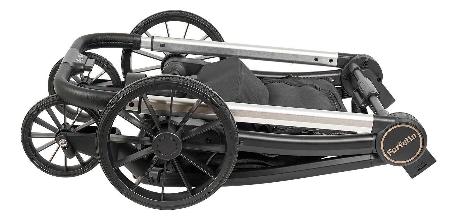 Коляска 3в1 Farfello Baby shell бежевый - фото 26