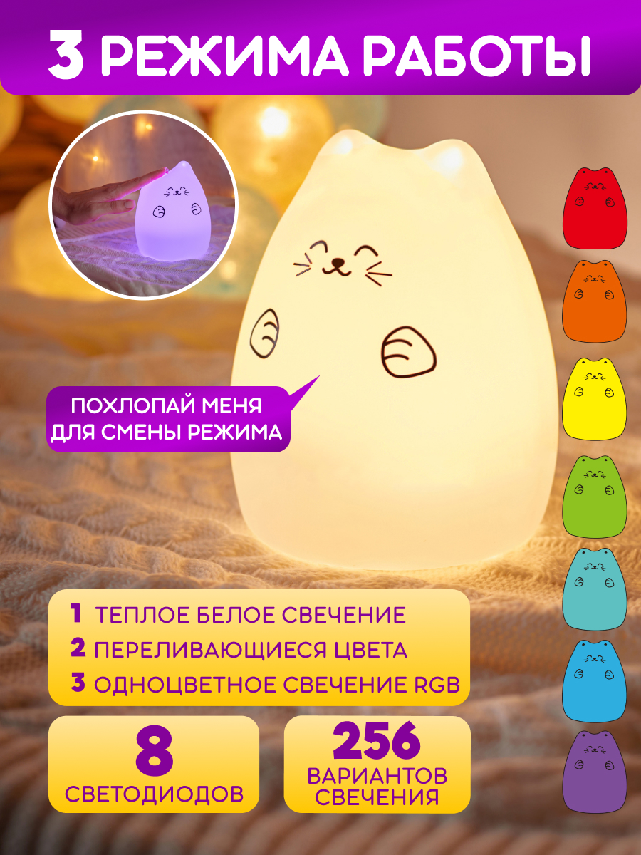 Ночник NEON-NIGHT Котик - фото 3