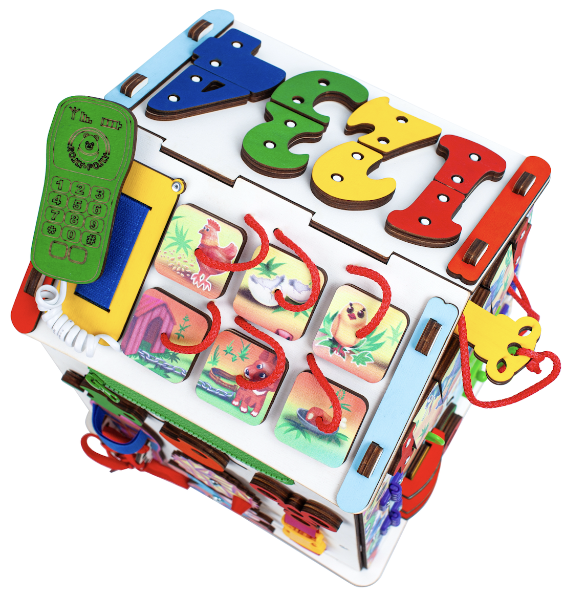 Игрушка Jolly Kids бизиборд Смайлик - фото 11