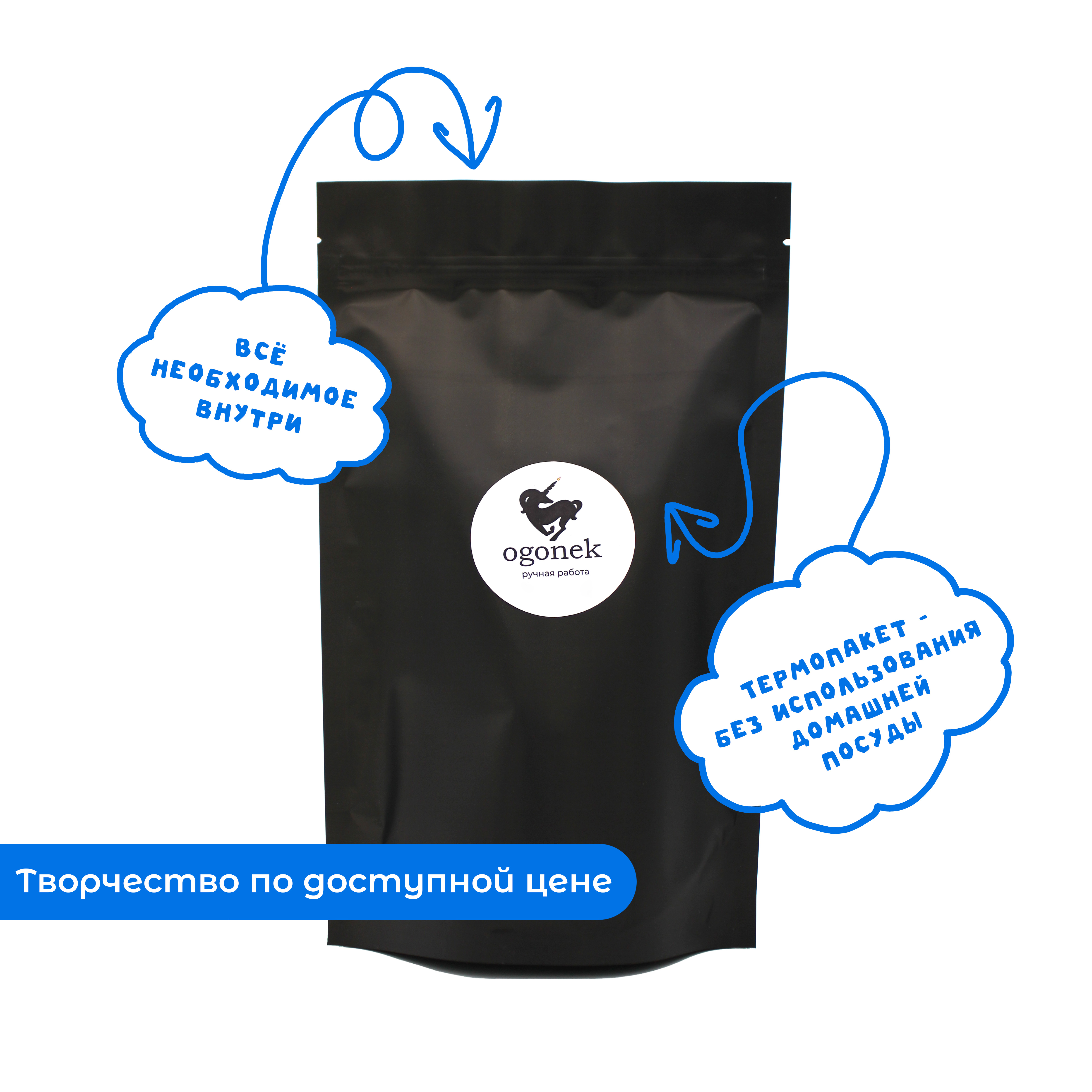 Набор OGONEK Банановый смузи свеча - фото 3