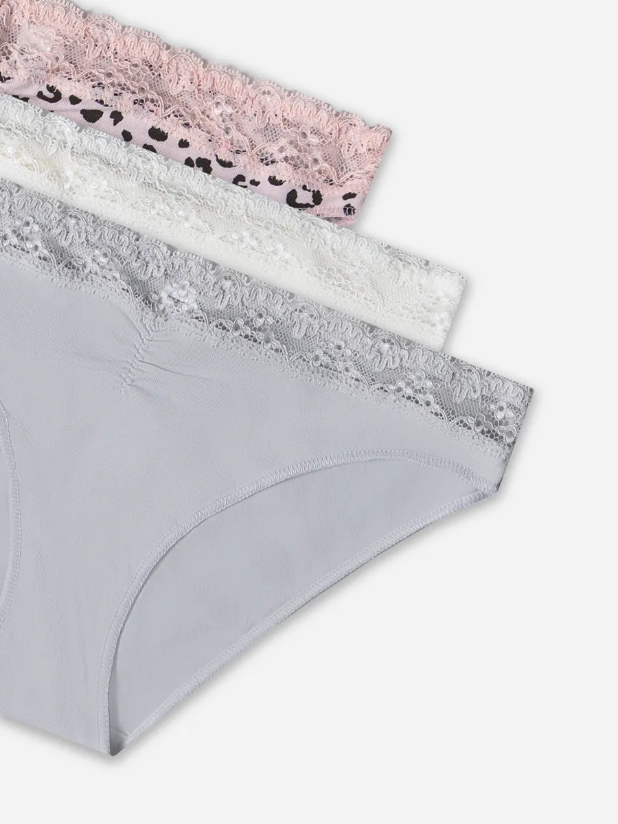 Трусы 3 шт Mark Formelle (Марк Формэль) 412344-3/леопард на розовом - фото 11