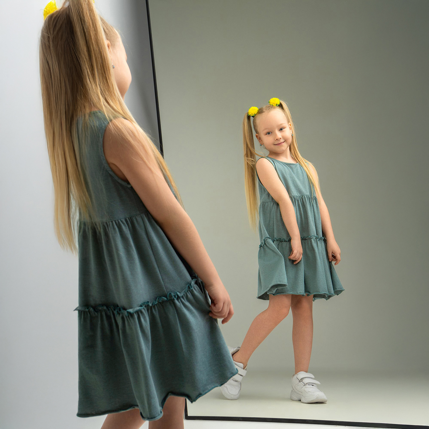 Платье HappyFox HFLUN2119сухая.трава - фото 8