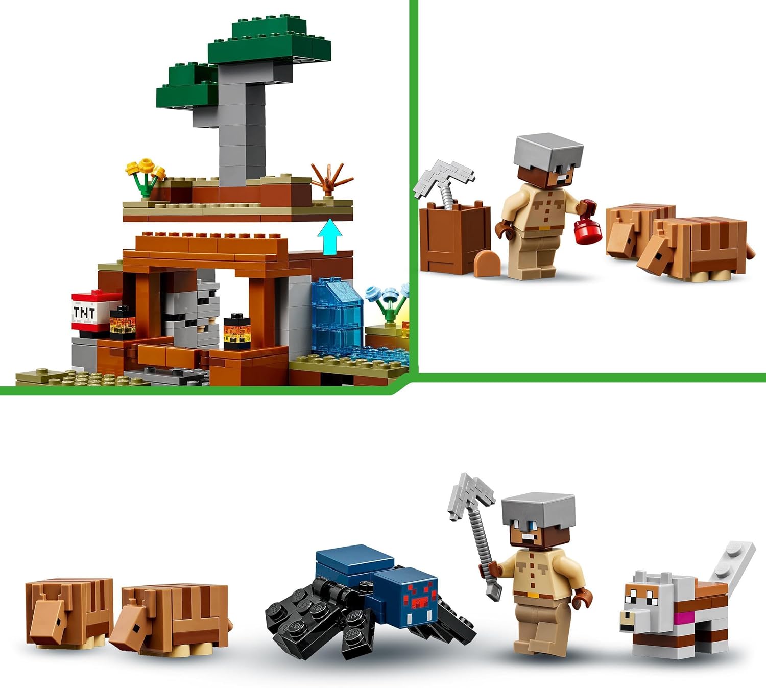 Конструктор LEGO Minecraft Экспедиция рудник Броненосец 247 дет. - фото 4