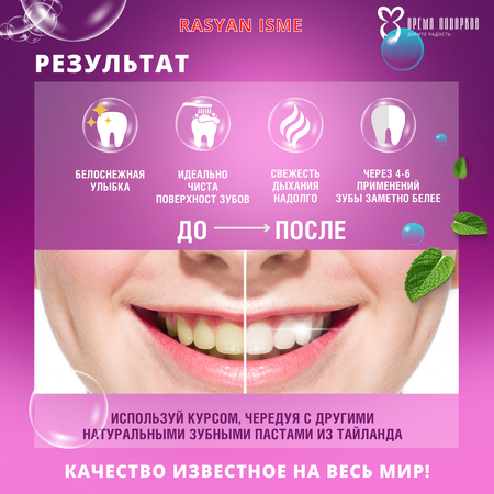 Зубная паста RASYAN