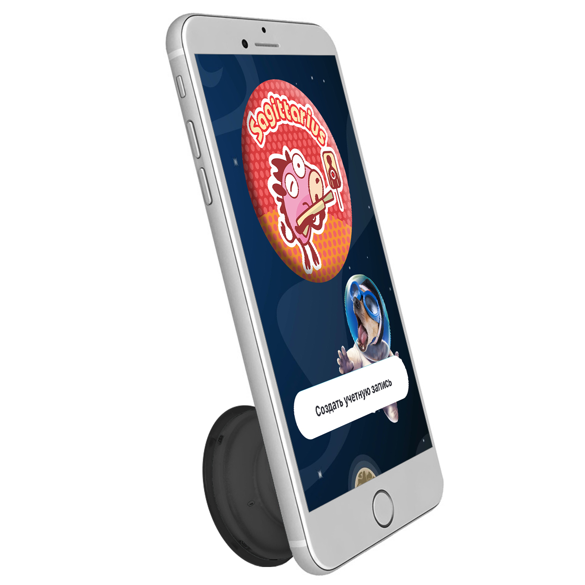 Держатель для телефона Krutoff Попсокет Знак Зодиака мультяшный Стрелец - фото 5