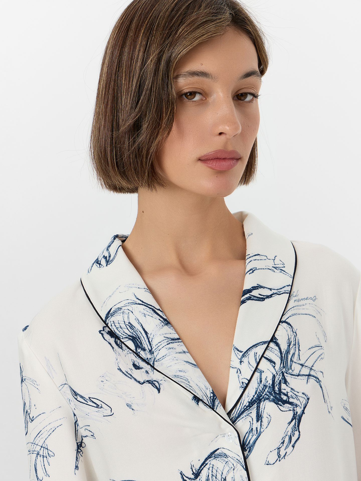 Пижама Mark Formelle (Марк Формэль) 592314/лошади на молочном - фото 5