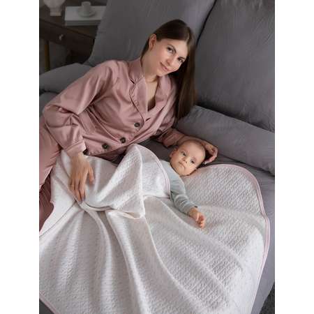 Плед-одеяло Baby Nice 100х140 Сердечки розовое