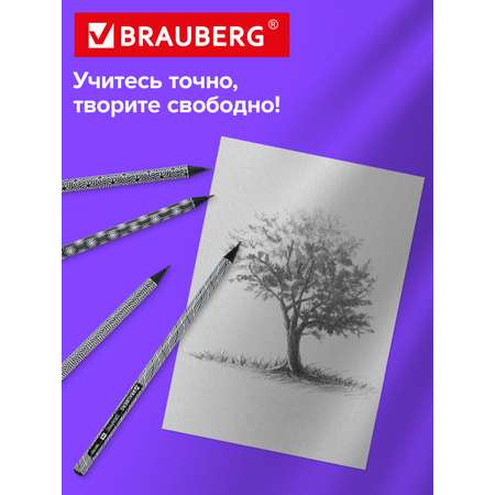 Карандаши чернографитные Brauberg 72 шт.