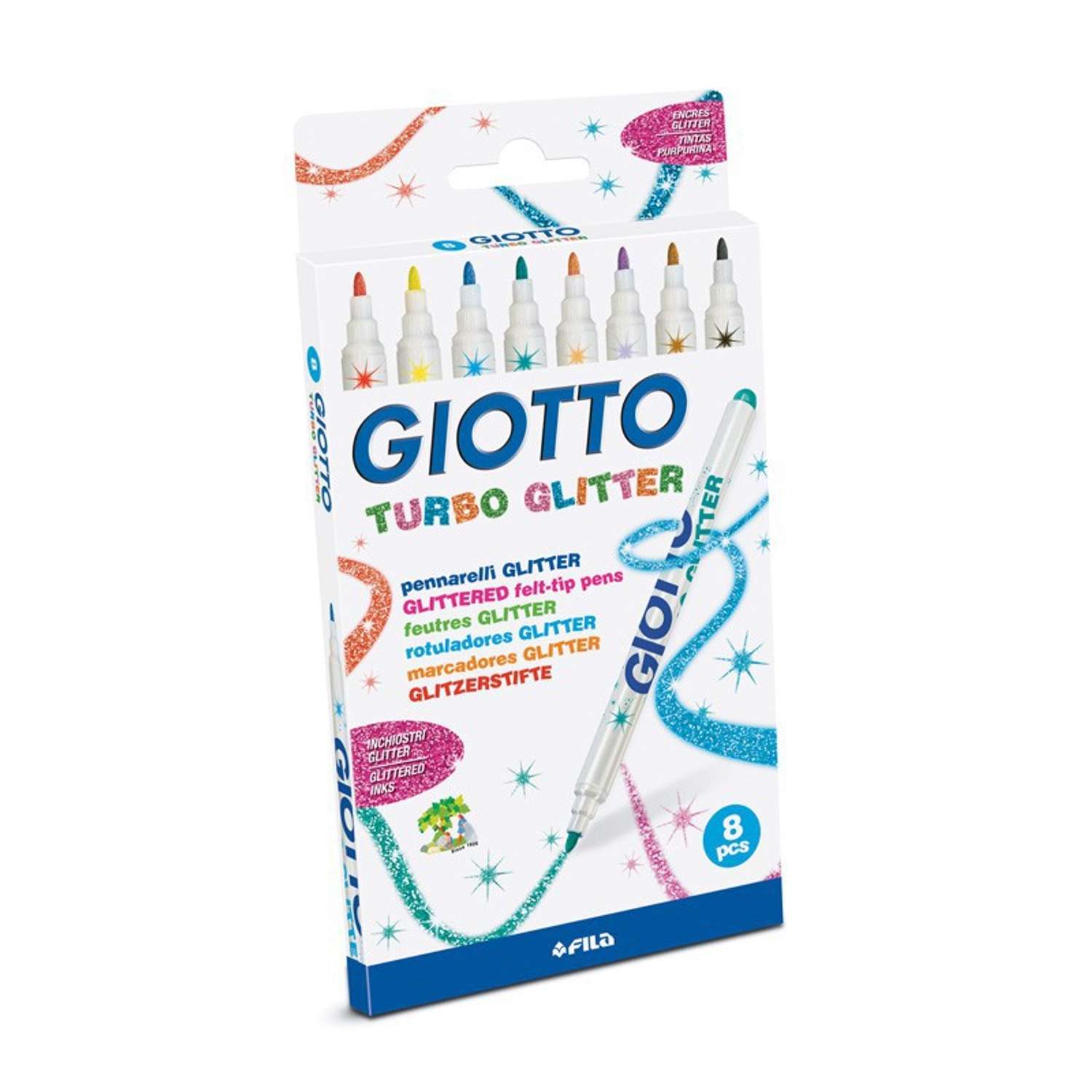 Фломастеры GIOTTO 8 цв. - фото 1