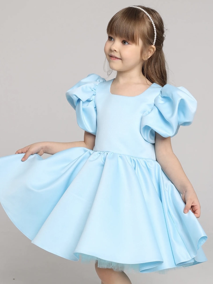 Платье LELUkids LK.CH.11SD/голуб - фото 1