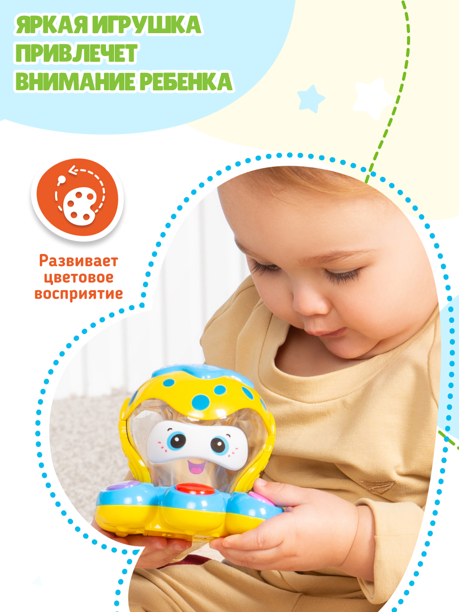Игрушка Mommy Love развивающий центр Осьминог - фото 7