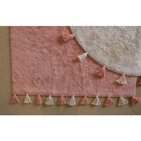 Хлопковый ковер Lillaland COLORFUL WHITE PINK