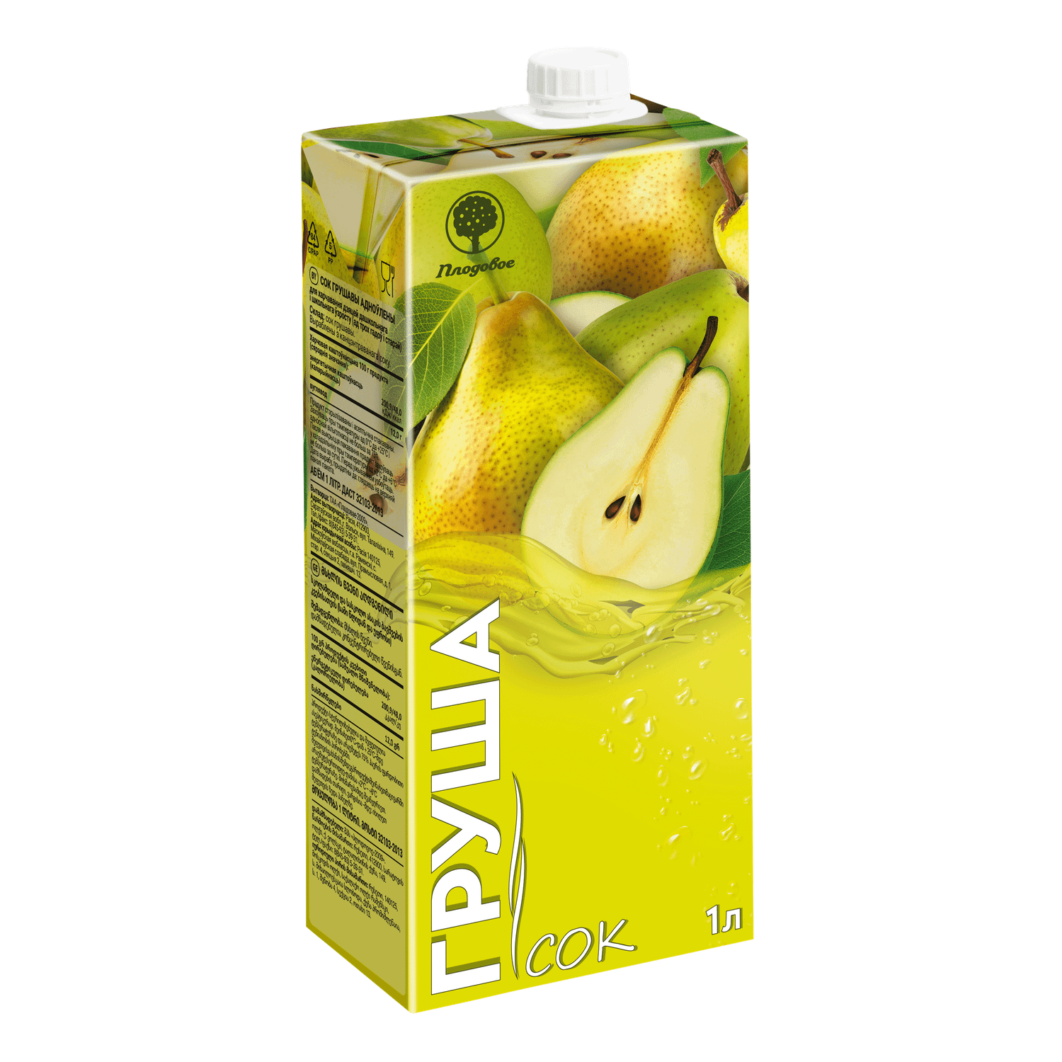 Сок Плодовое грушевый 1 л - фото 1