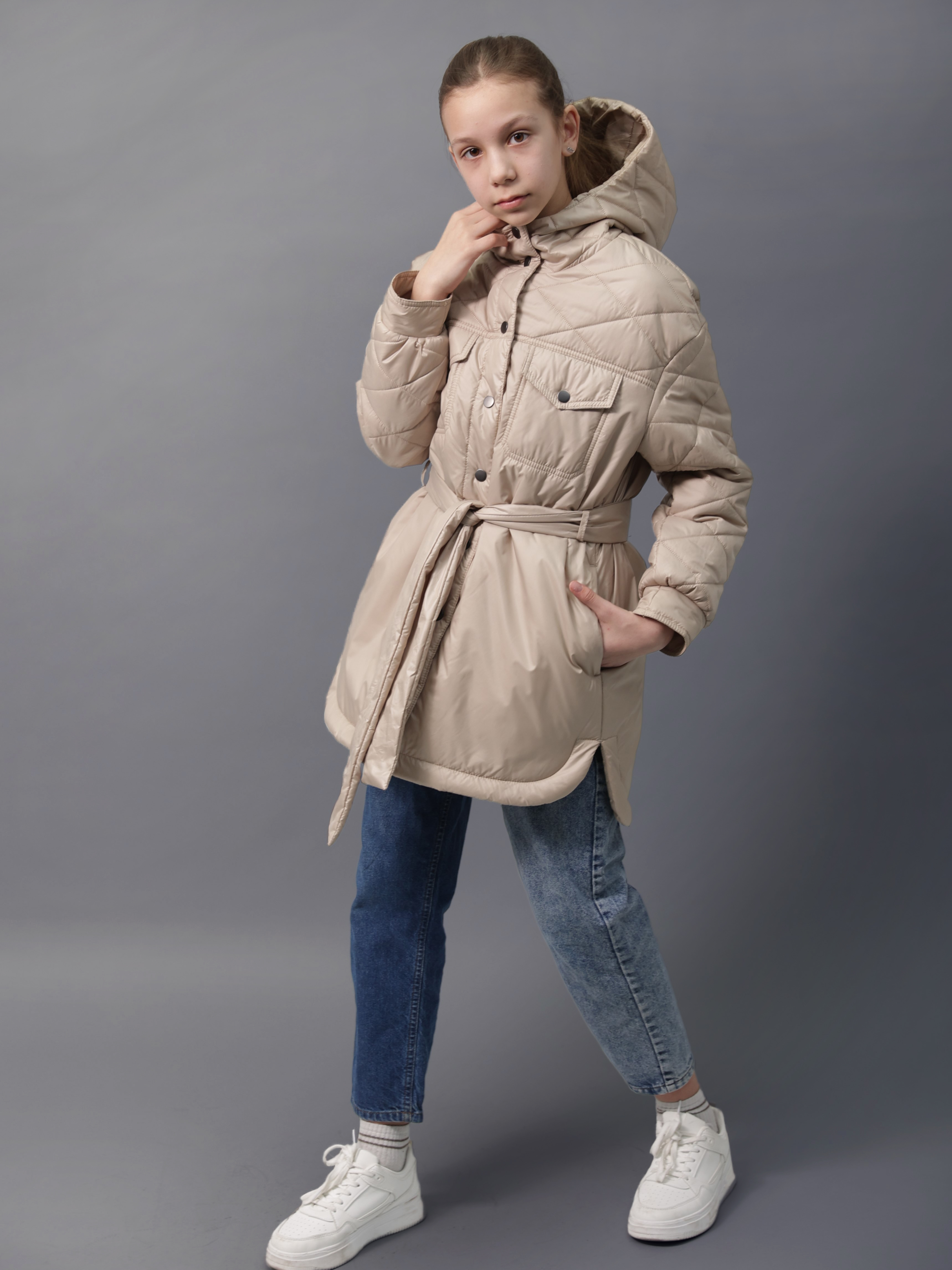 Куртка Аврора 973-Д/бежевый - фото 9