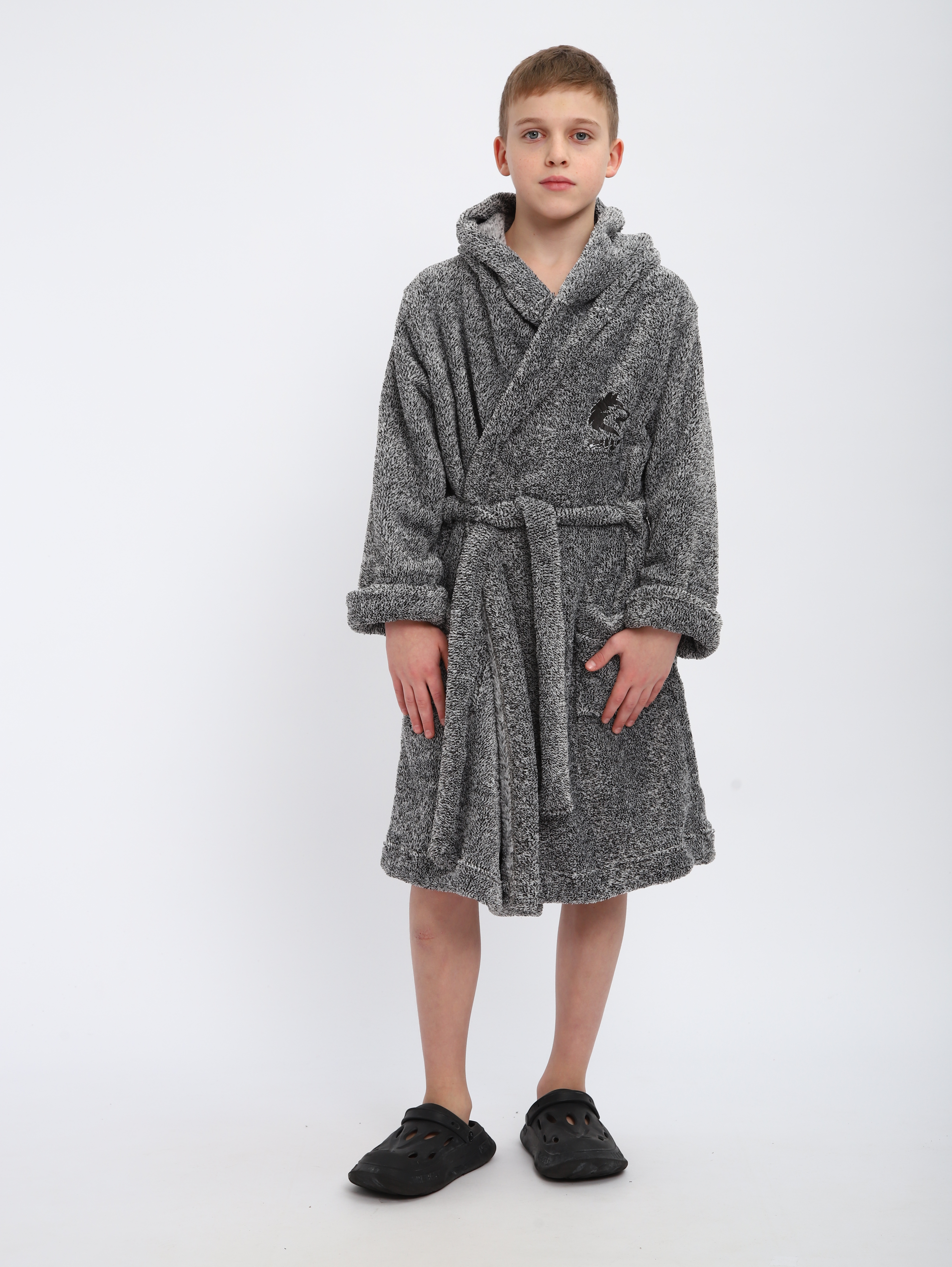 Халат ЛАДОШКИ Халат Отдых серый - фото 7