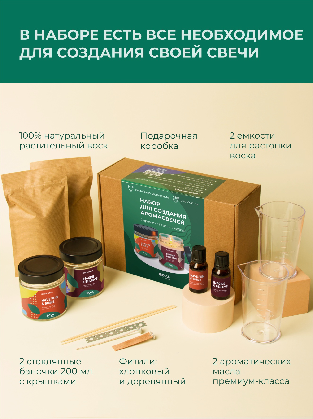 Набор BOCA AROMA Фруктово-древесный свеча - фото 4