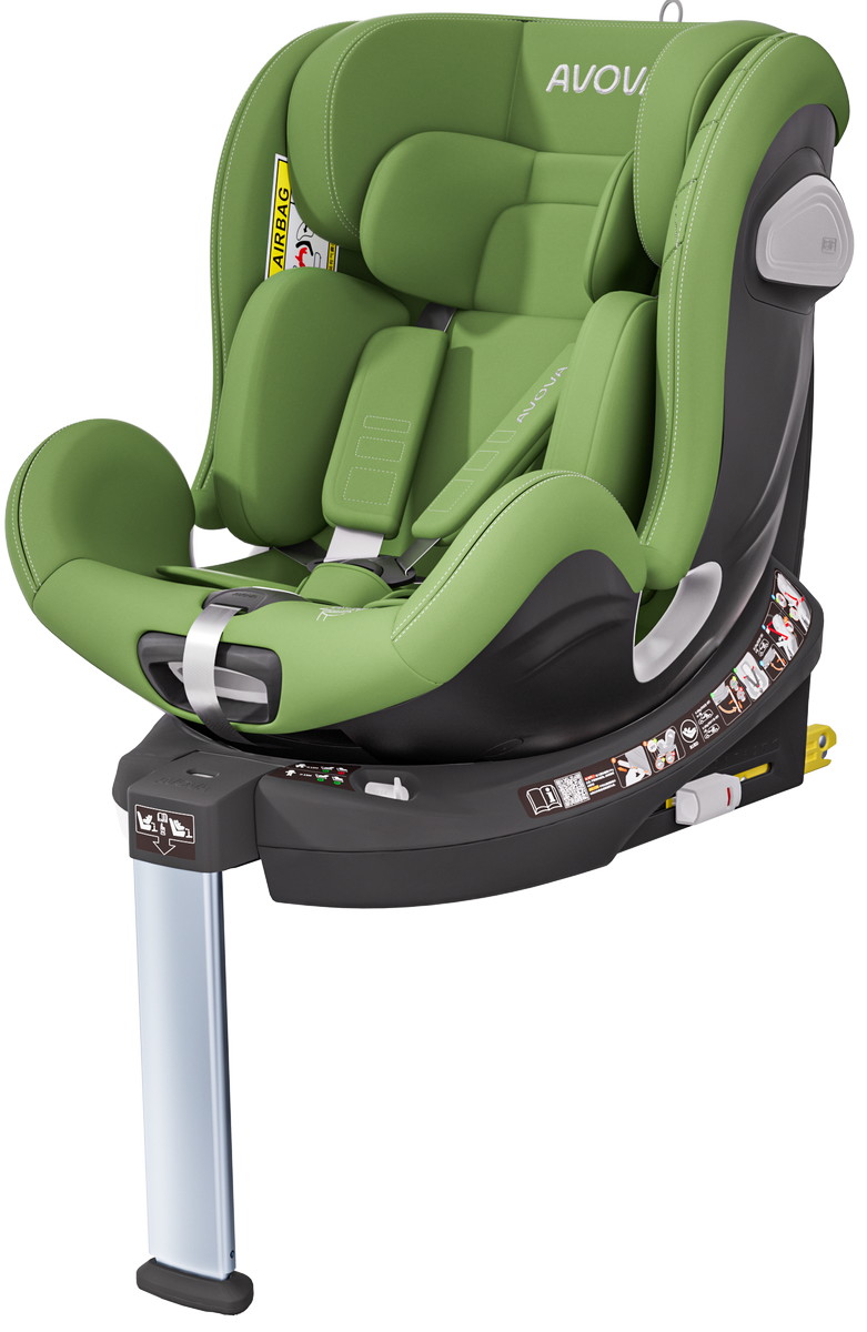 Автокресло Avova Swan Fix i-size Isofix 0+/1/2 (0-25 кг) зеленый - фото 1