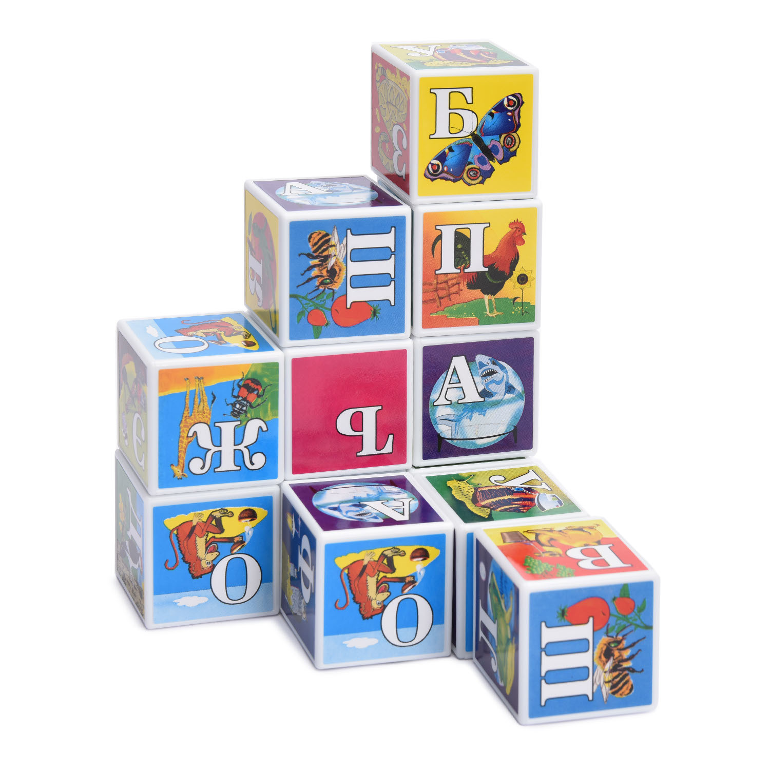 Игрушка Стеллар кубики Азбука в картинках - фото 2