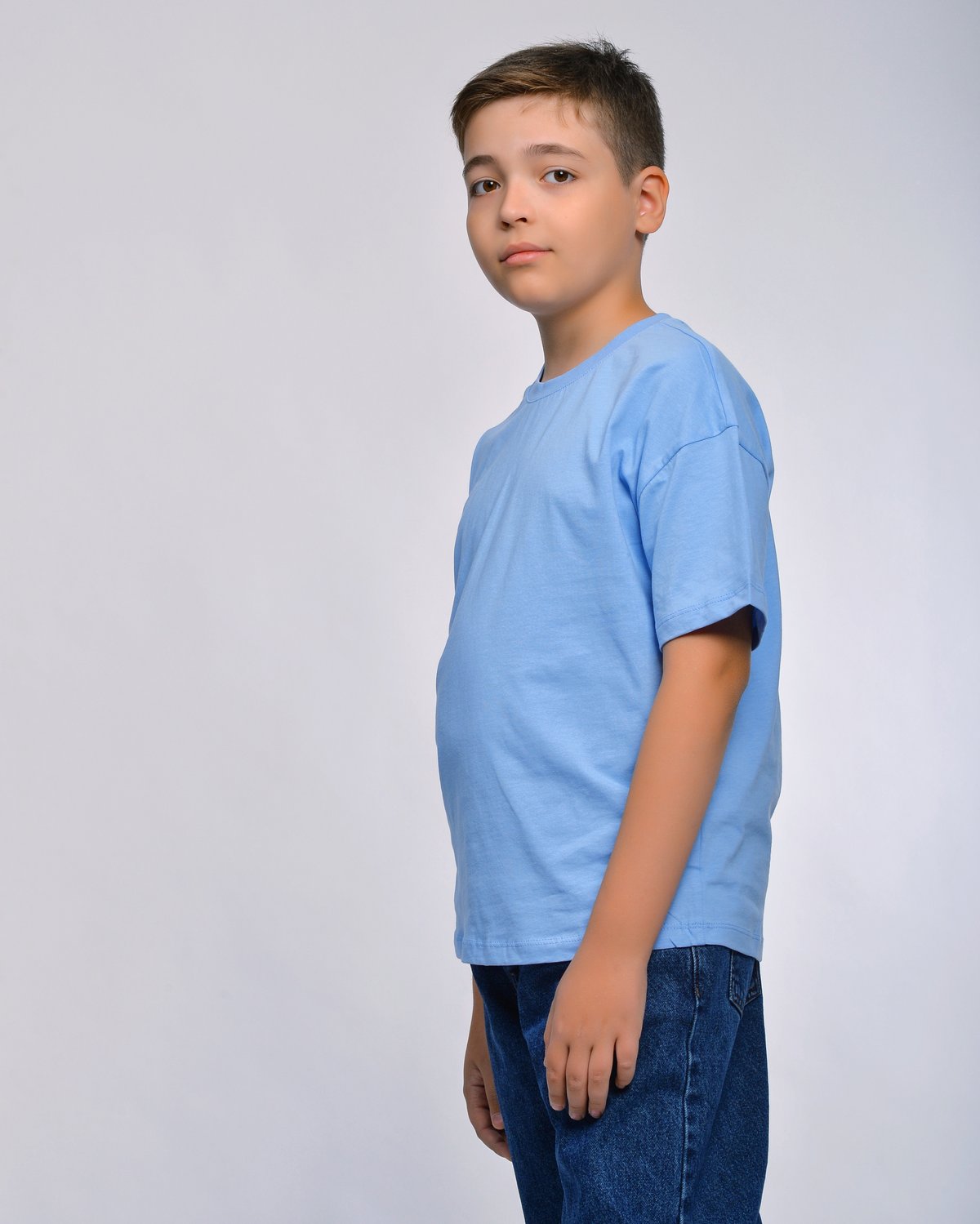 Футболка STELLA MODA 11601._голубой - фото 6