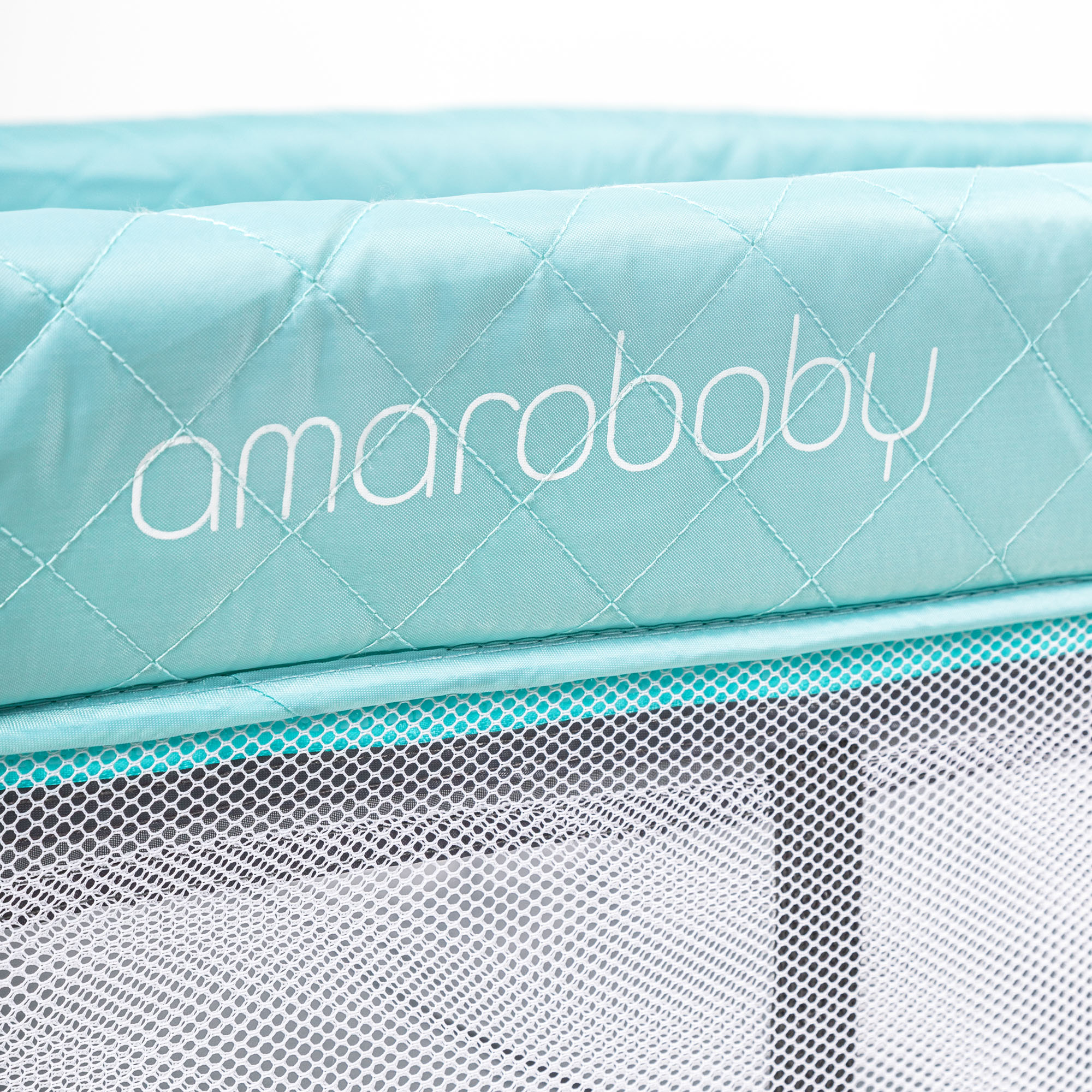 Манеж-кровать AmaroBaby STITCH прямоугольный серый AMARO-26Sti/11 - фото 19