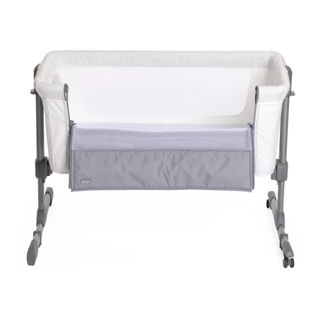 Детская кроватка Chicco Next2Me Essential прямоугольная, без маятника (белый)