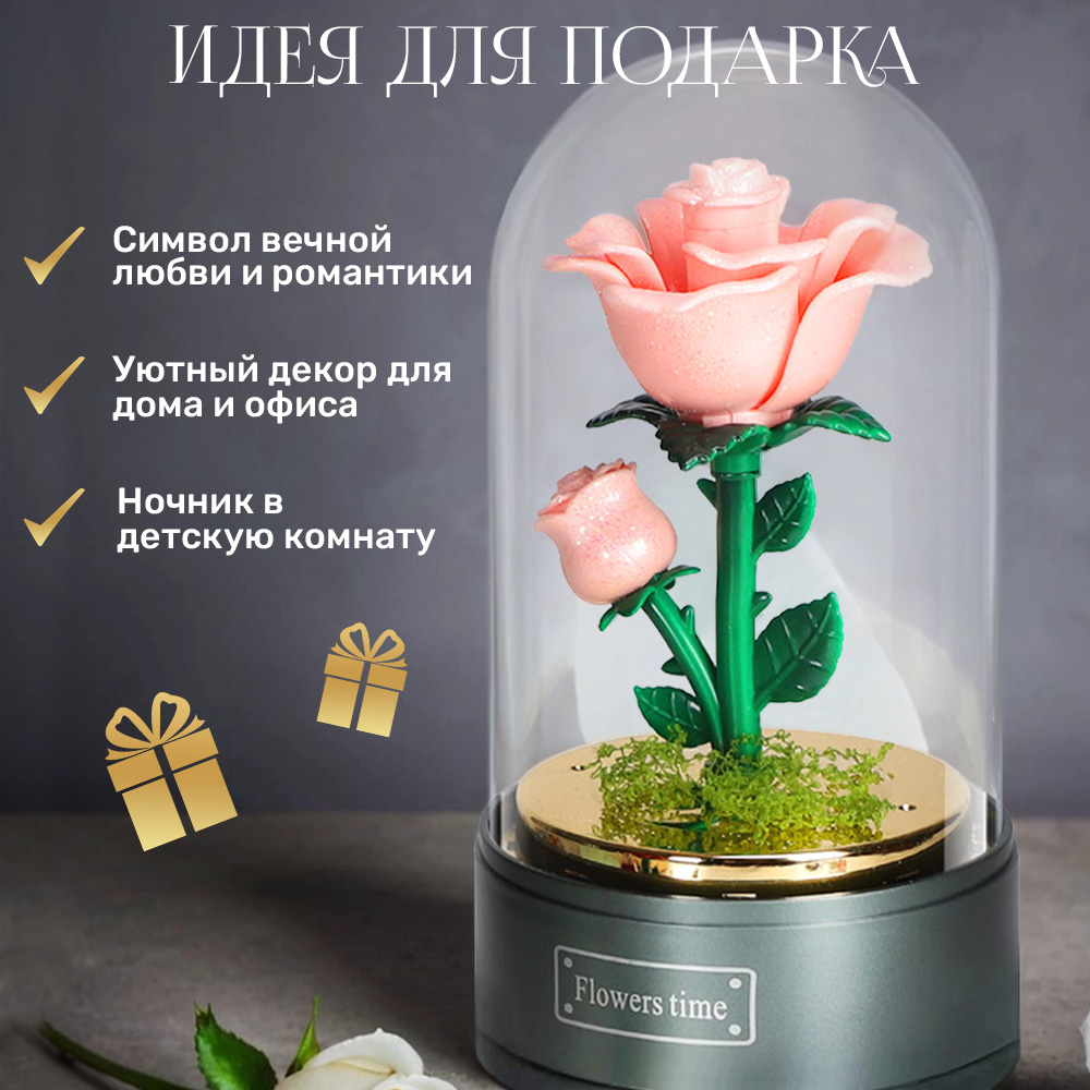 Музыкальная шкатулка TIPTOPOLIS Роза Розовая - фото 5