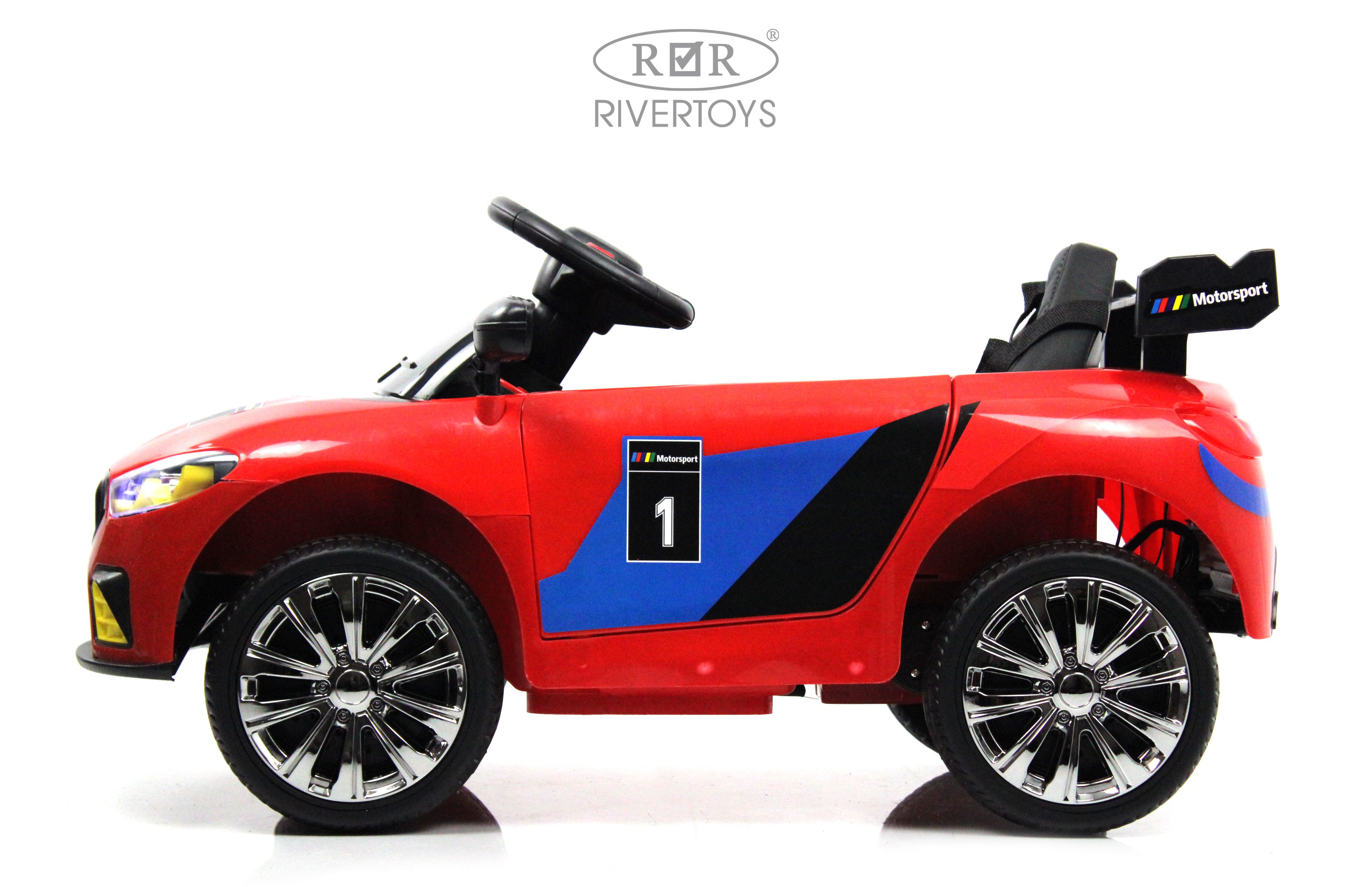 Электромобиль RIVERTOYS F444FF-RED С пультом ДУ - фото 7