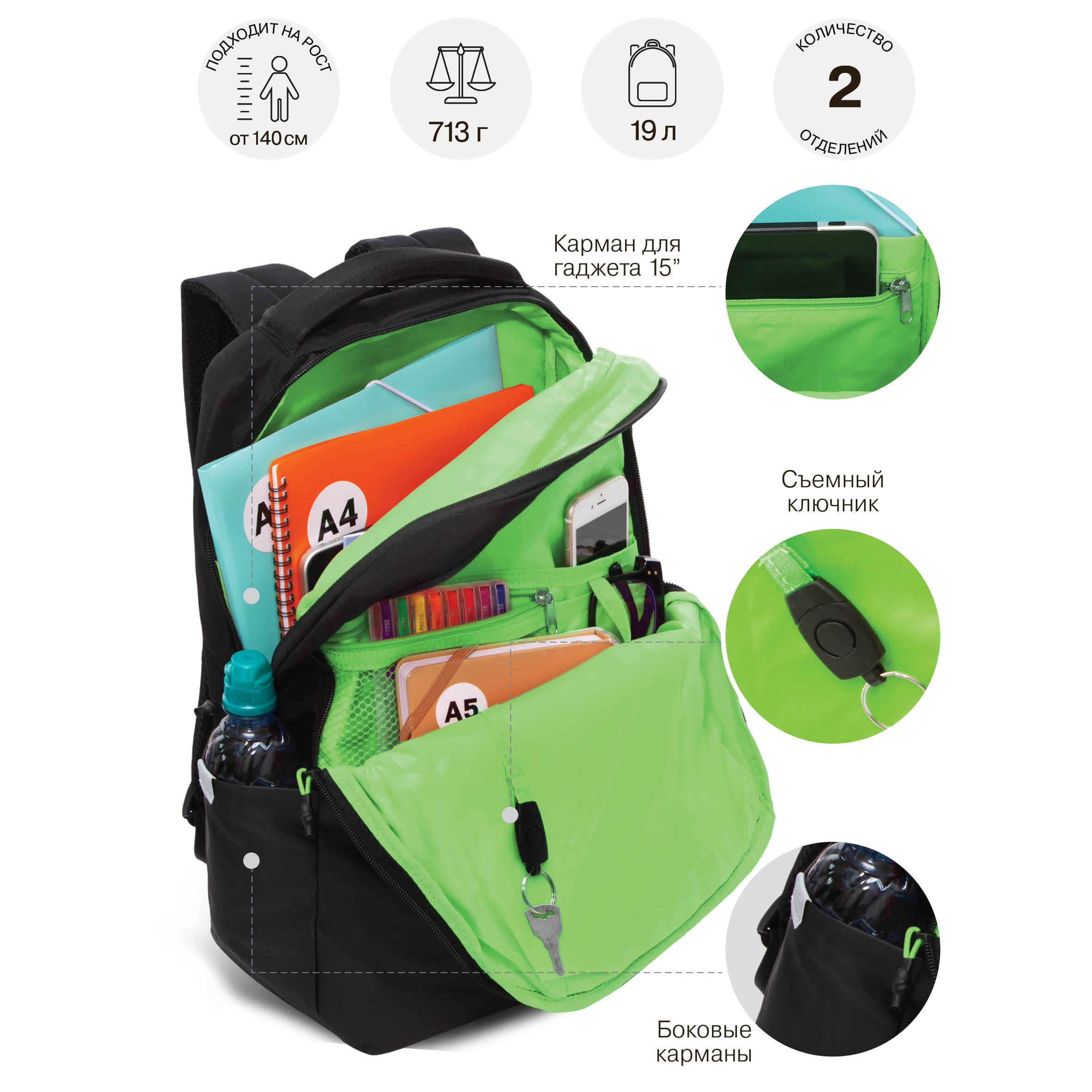 Рюкзак Grizzly для мальчика - фото 7