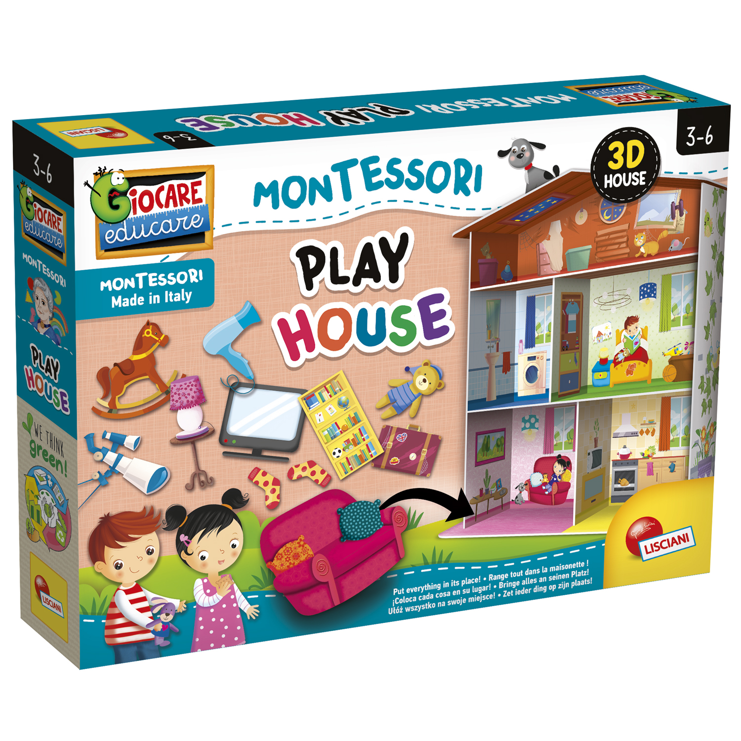 Настольная игра LISCIANI Мой Дом Montessori - фото 1
