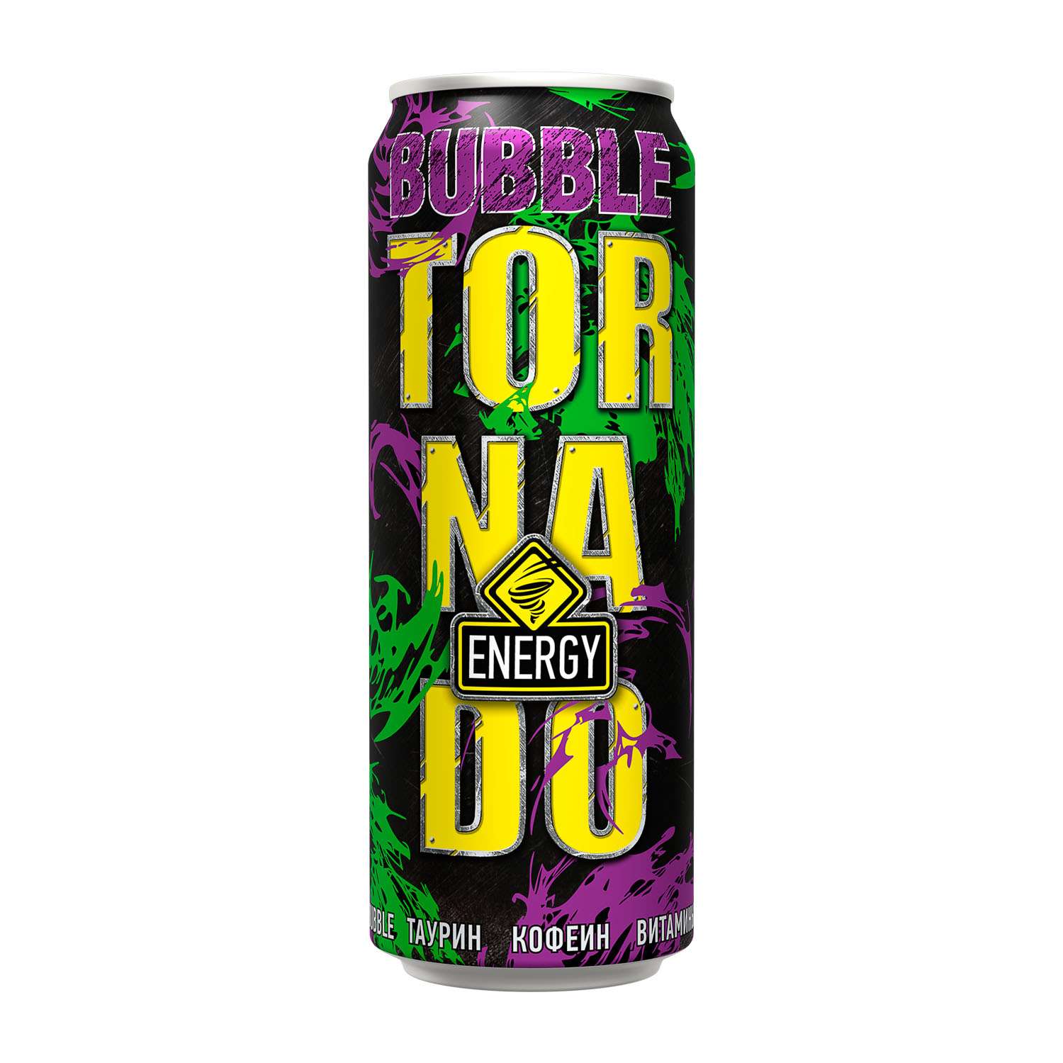 Напиток TORNADO Energy Bubble безалкогольный газированный 0.45л - фото 2