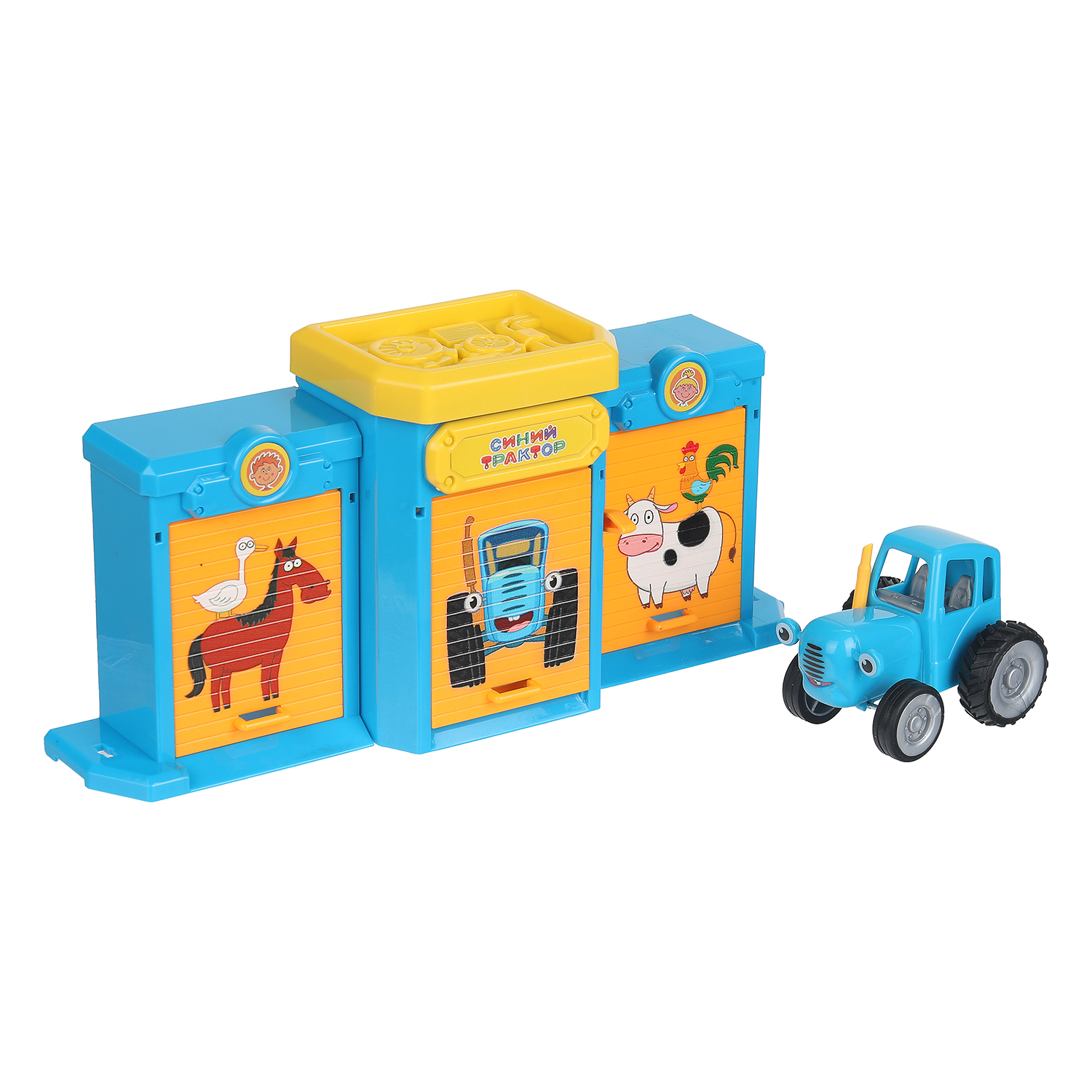 Гараж Технопарк Гараж Синий трактор 403552 - фото 3