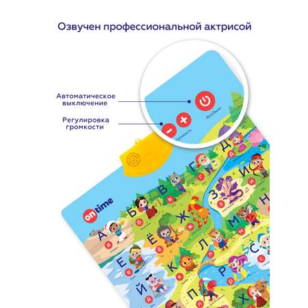 Обучающий плакат ON TIME Сказочная азбука