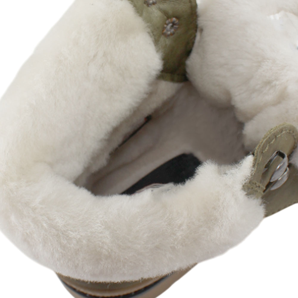 Ботинки Europen 24565-СВ EUROPEN Ботинки для девочки,зеленый нубук - фото 4