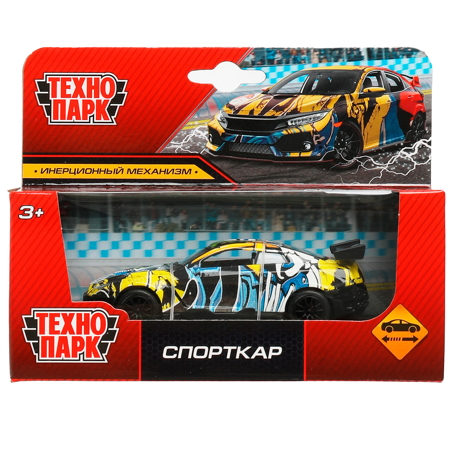 Автомобиль Технопарк Спорткар в ассортименте 336124 - фото 1