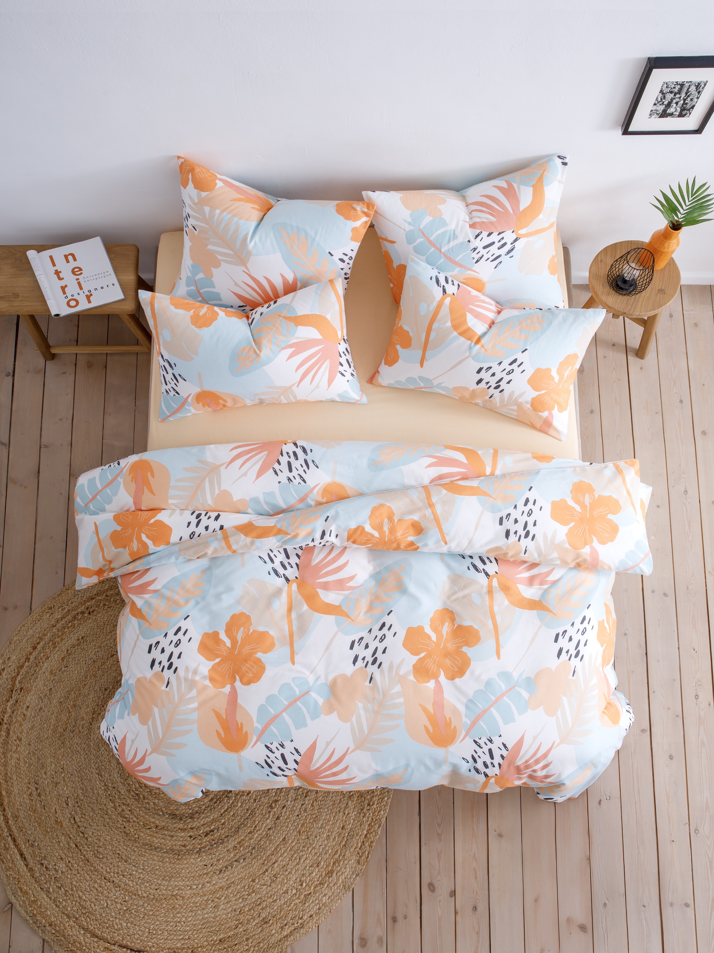 Комплект постельного белья Ночь Нежна Лейла двуспальный 4 предм. - фото 5