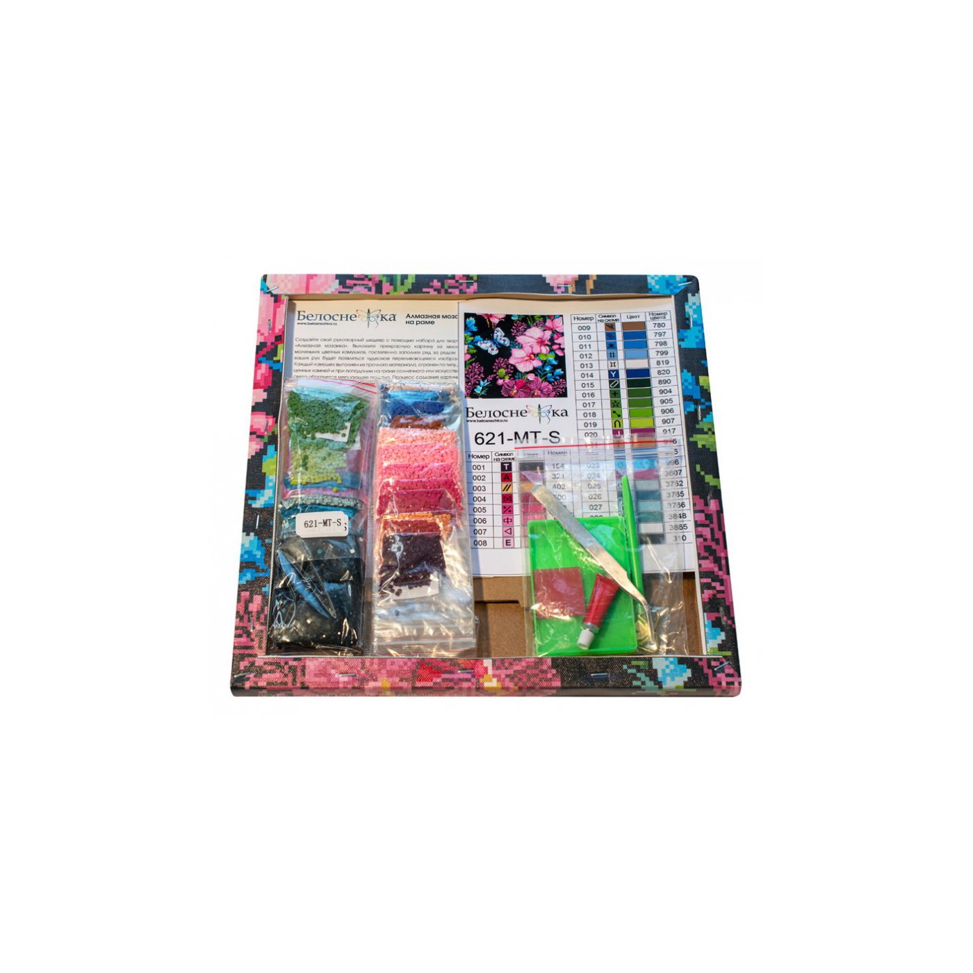 Алмазная мозаика Белоснежка Розовые орхидеи - фото 8