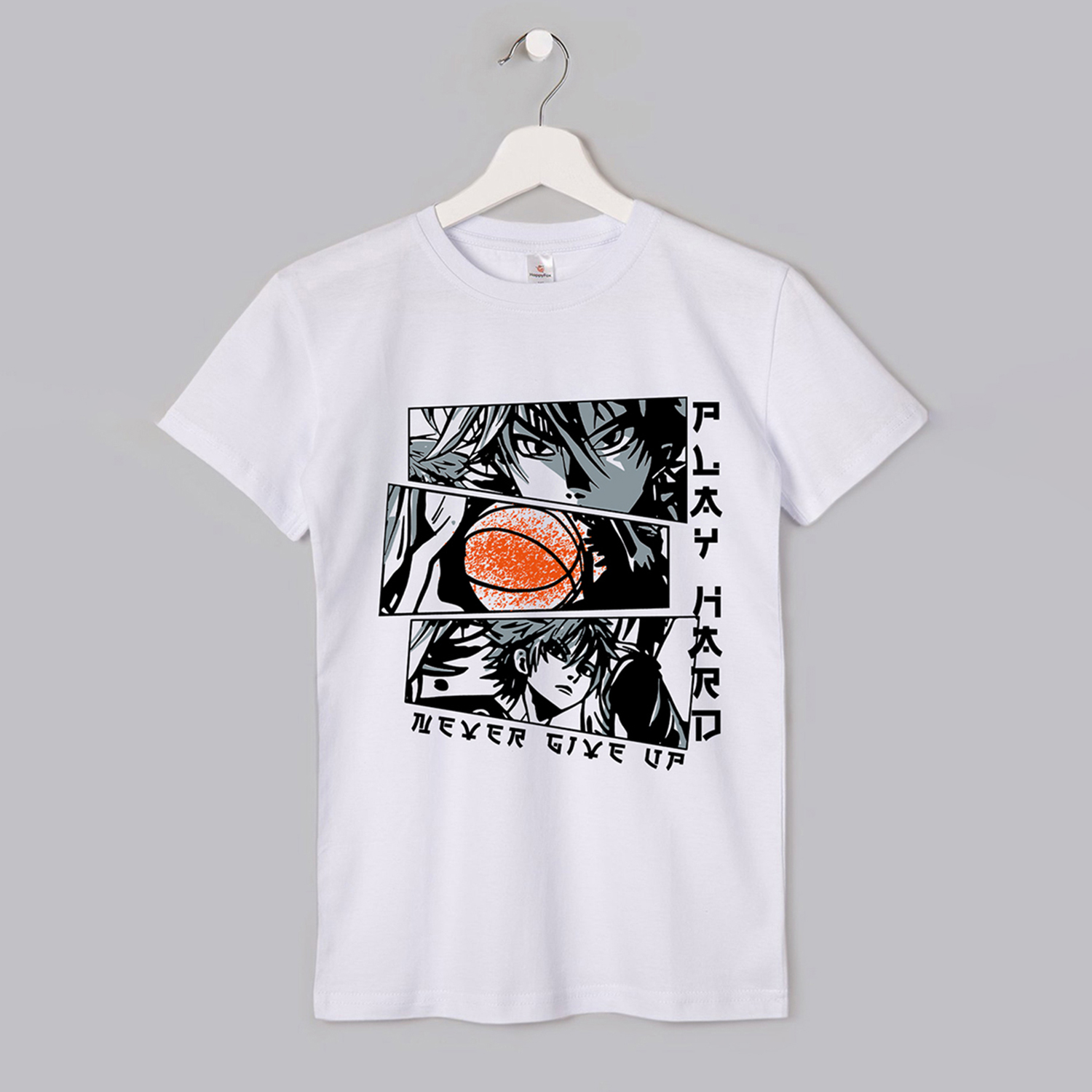 Футболка HappyFox HF55011Mаниме.белый - фото 2