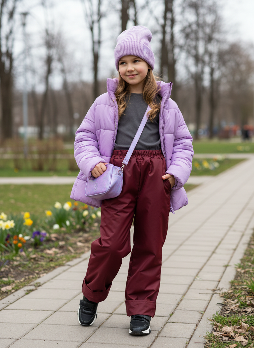 Брюки Arctic kids 10-021 бордо - фото 2