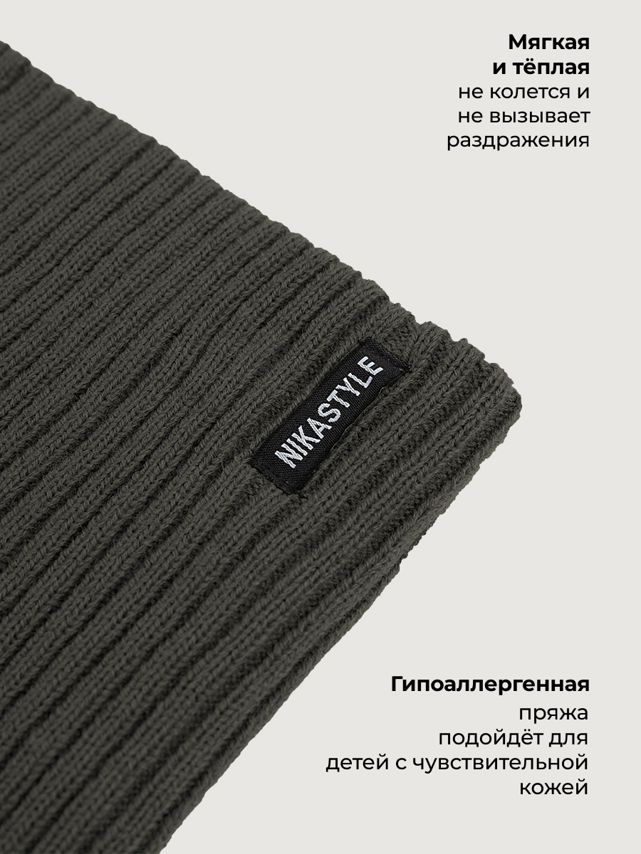Снуд NIKASTYLE 17з51226 хаки - фото 5