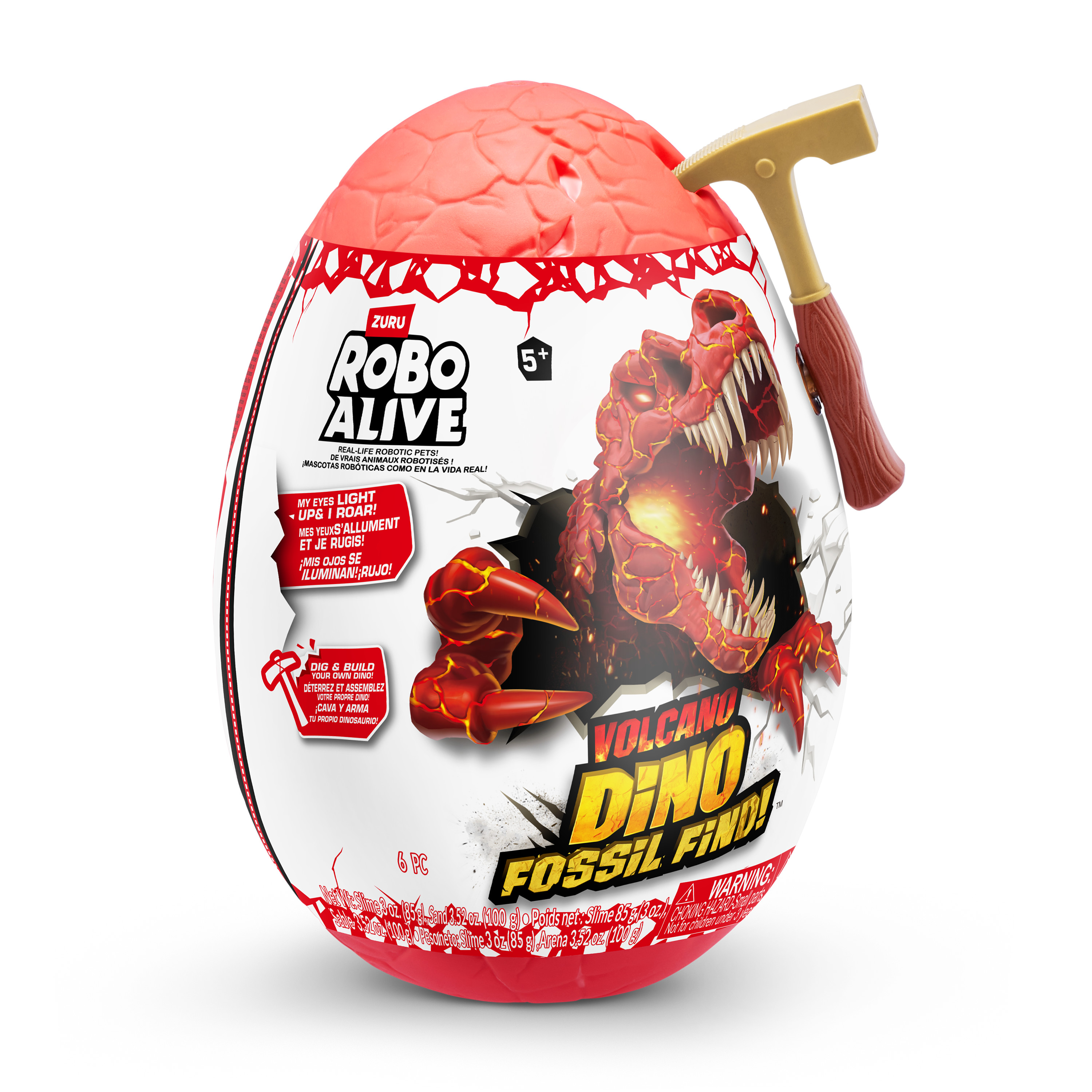 Набор для раскопок Zuru ROBO ALIVE Dino Fossil Volcano - фото 16