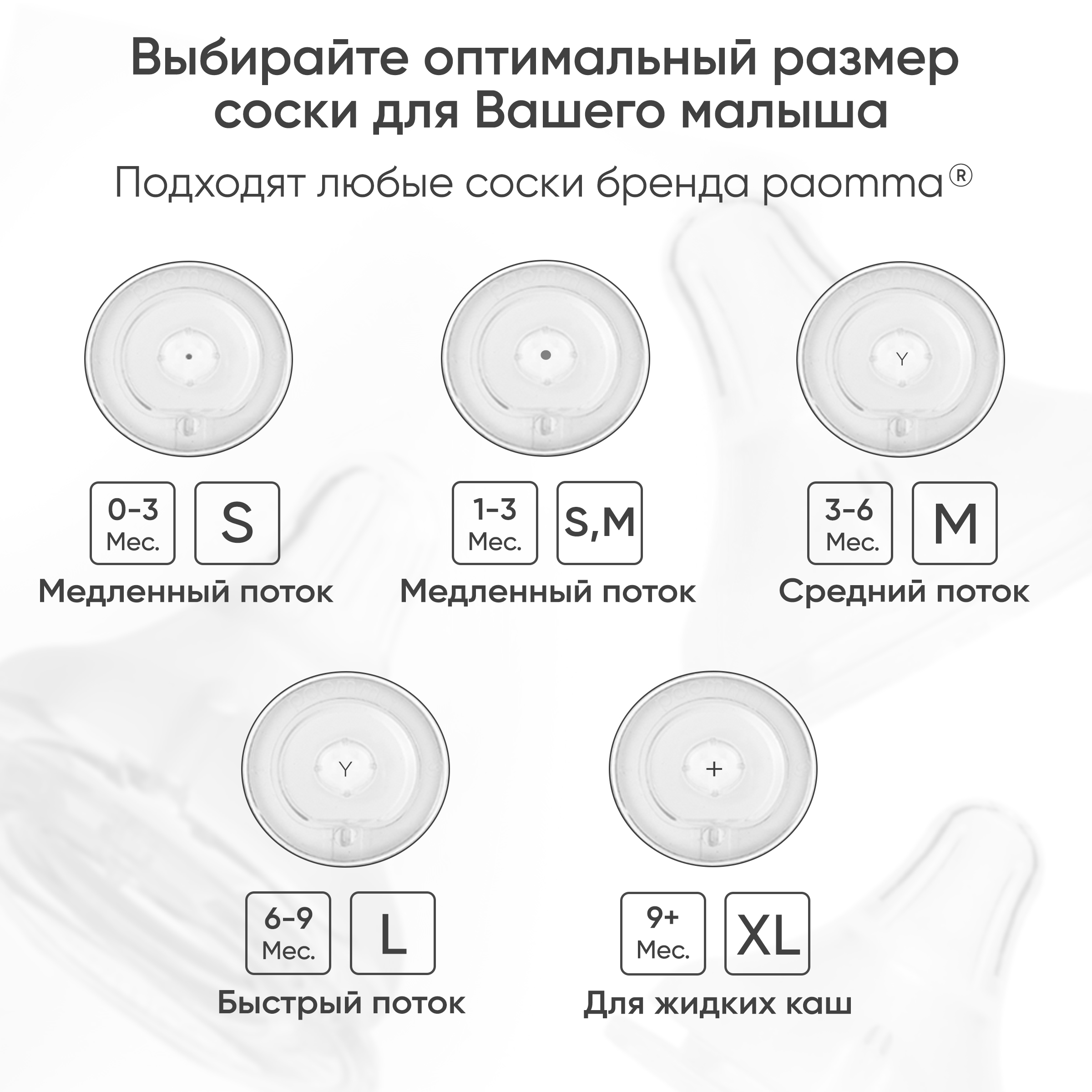 Бутылочка Paomma Anti-Colic 240 мл в ассортименте - фото 10