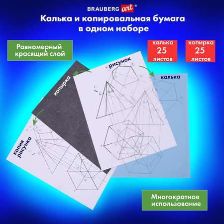 Калька Brauberg 5 лист.