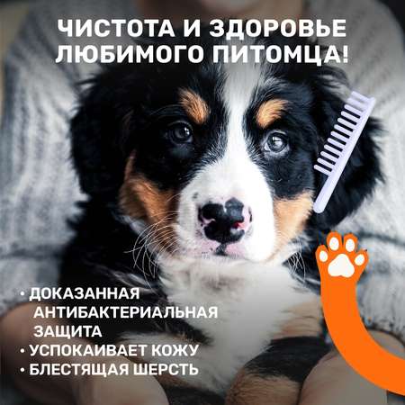 Шампунь для собак и кошек ZOORIK антибактериальный защита от микробов с экстрактом золотой сосны 1000 мл