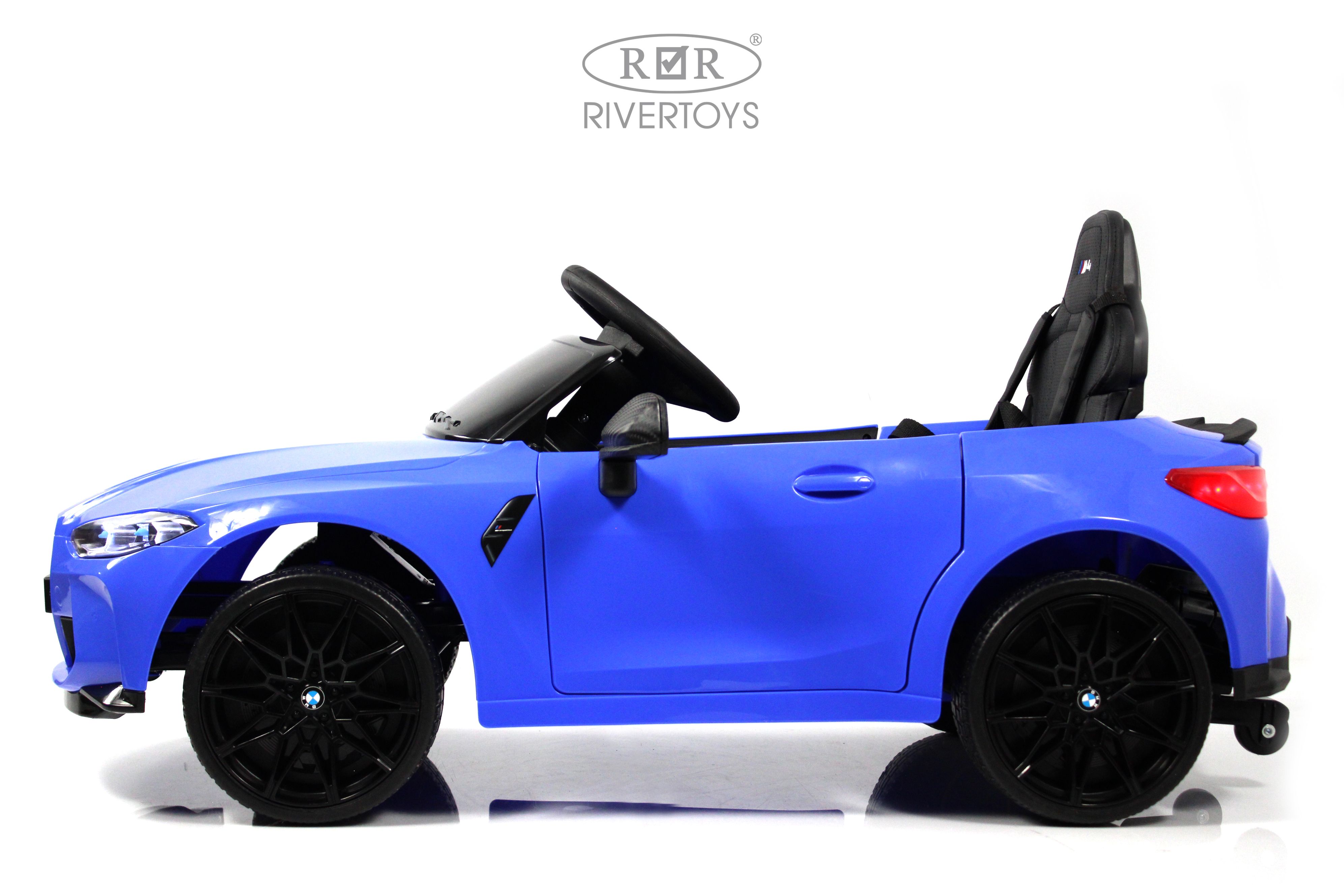 Электромобиль RIVERTOYS BMW A004AA-BMW-BLUE С пультом ДУ - фото 14