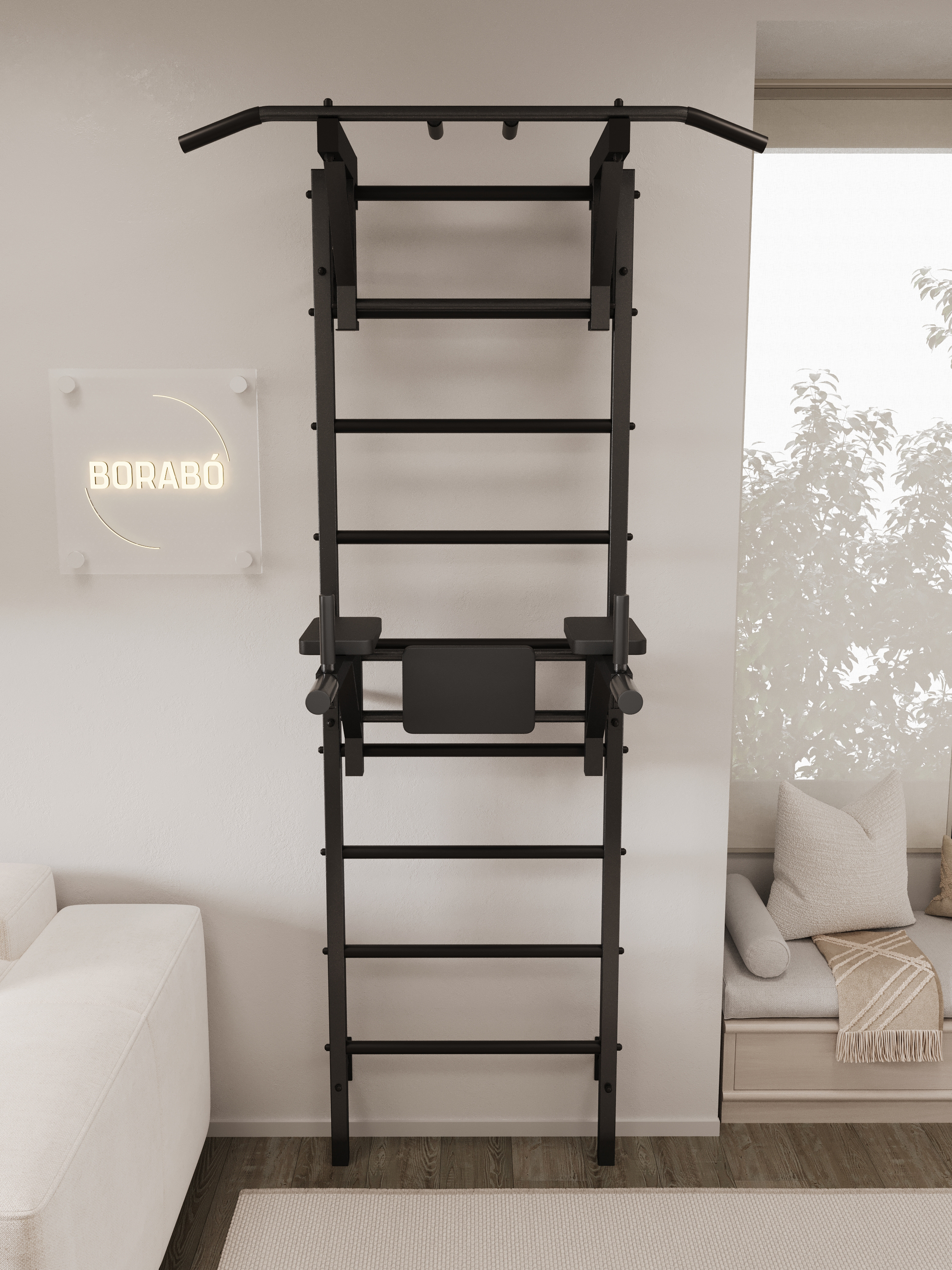 Шведская стенка BORABO PRO с навесным оборудованием - фото 14