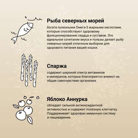 Корм для кошек CRAFTIA 4.5к из рыбы северного моря harmona сухой