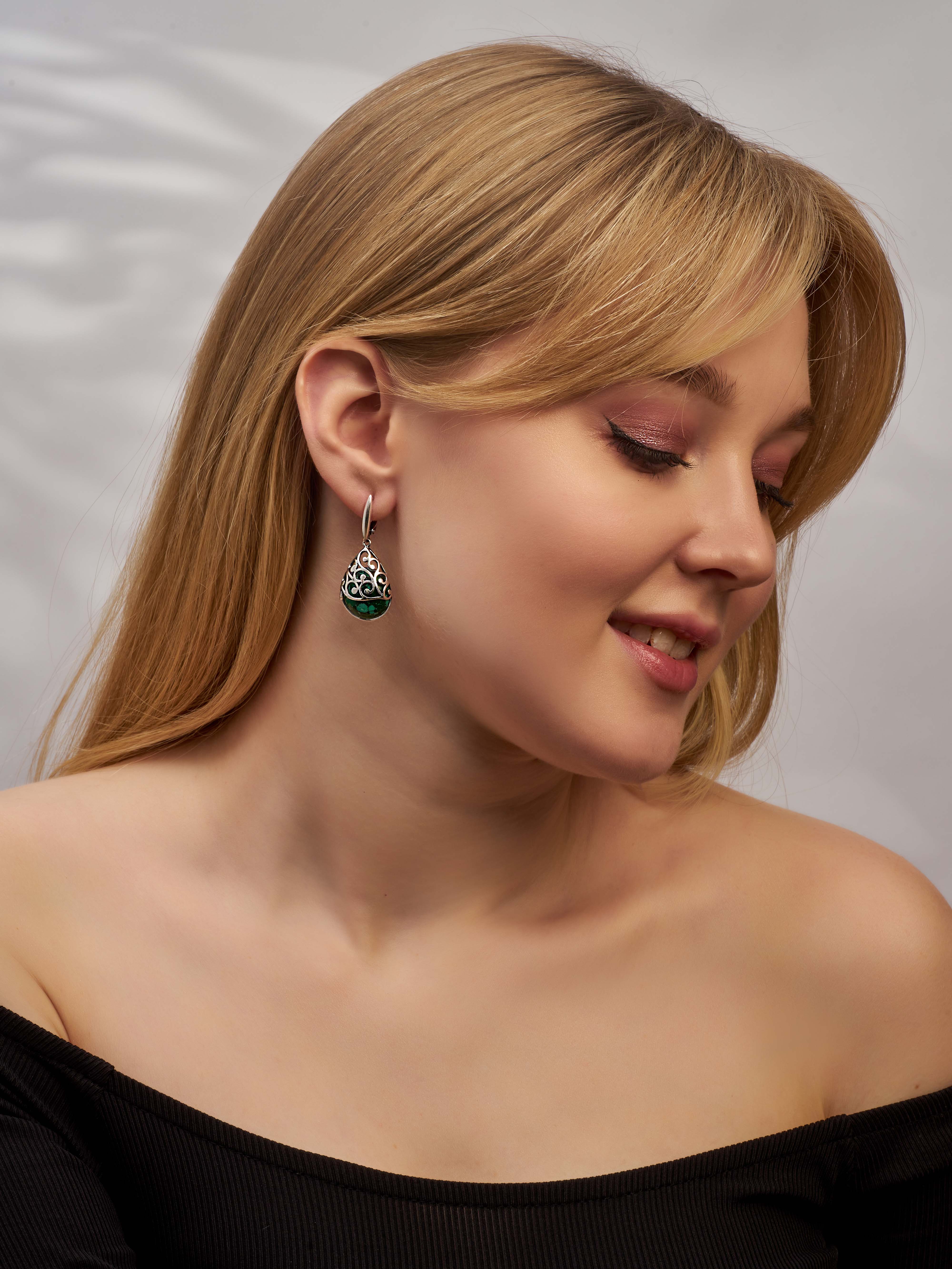 Серьги Shine and Beauty 34312084Мп - фото 3