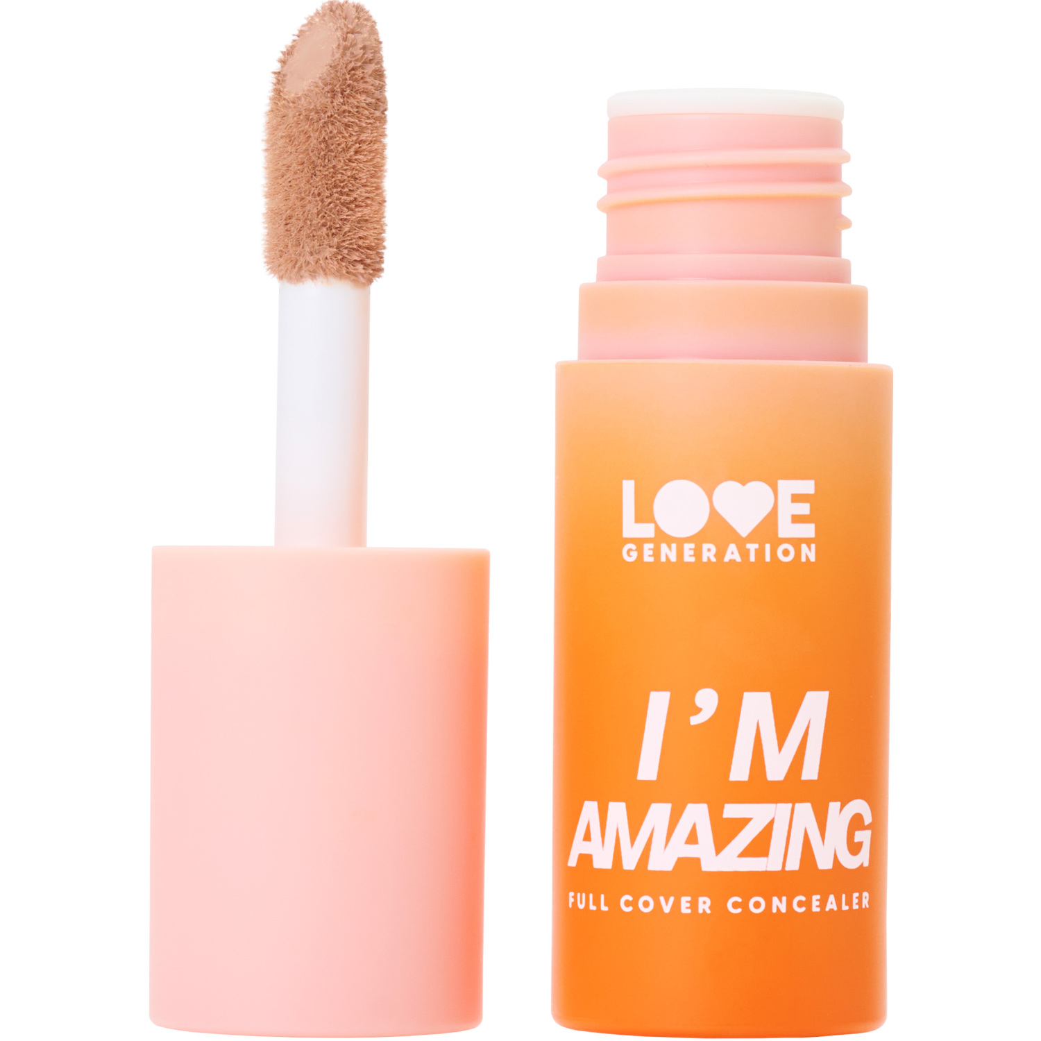 Консилер для лица Love Generation Im Amazing высокая степень покрытия пудровый финиш тон 04 бежевый 5мл - фото 1